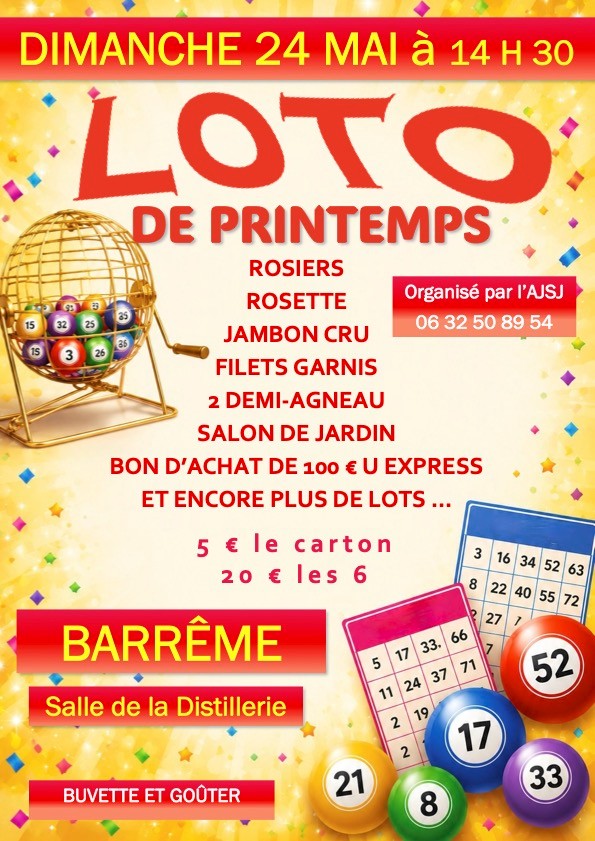 loto printemps | Mairie de Barrême