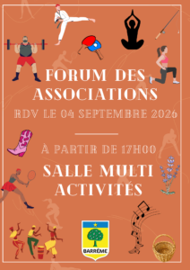 FORUM DES ASSOCIATIONS 2026 | Mairie de Barrême
